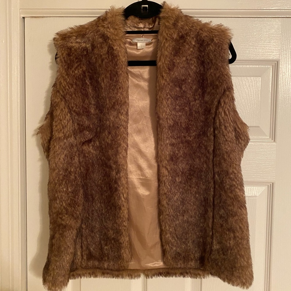 Garnet Hill Faux Fur Vest